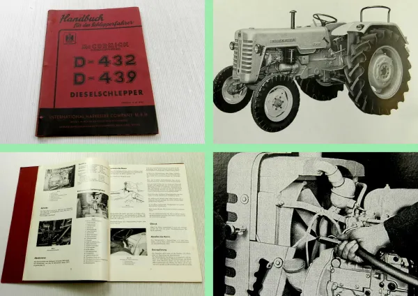 Mc Cormick Schlepper D-432 D-439 Betriebsanleitung Bedienungsanleitung 1963