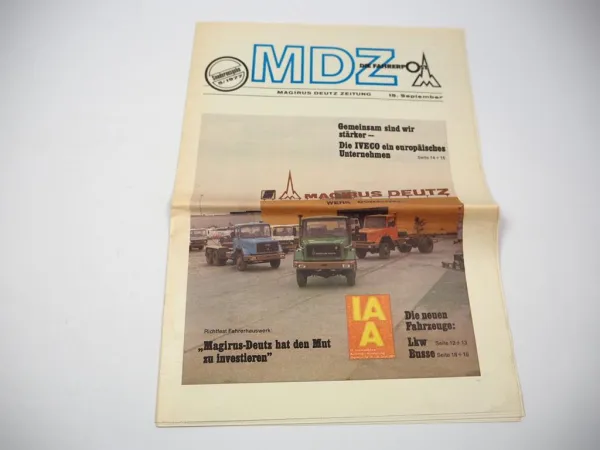 MDZ Magirus Deutz Zeitung Die Fahrerpost LKW Bus Ausgabe 5/1977 Firmenzeitung