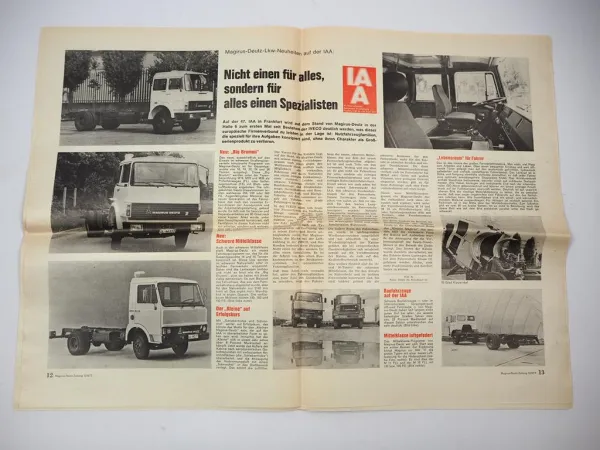 MDZ Magirus Deutz Zeitung Die Fahrerpost LKW Bus Ausgabe 5/1977 Firmenzeitung