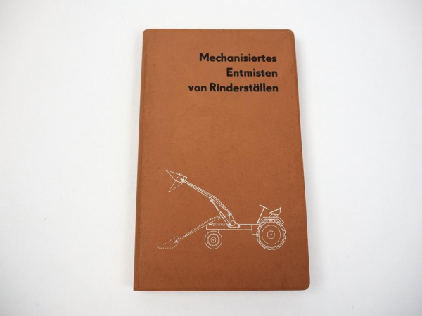Mechanisiertes Entmisten von Rinderställen DDR 1967