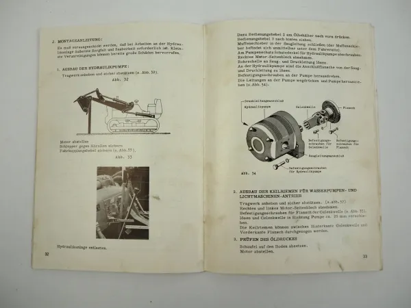Meiller Frontlader 1601 F8 Betriebsanleitung Ersatzteilliste für Fiat 80 CA