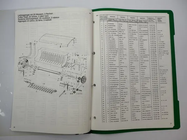 Mengele LW 210T 320T 285 305 290 310 370 390 Quadro Ersatzteilliste ca. 1987