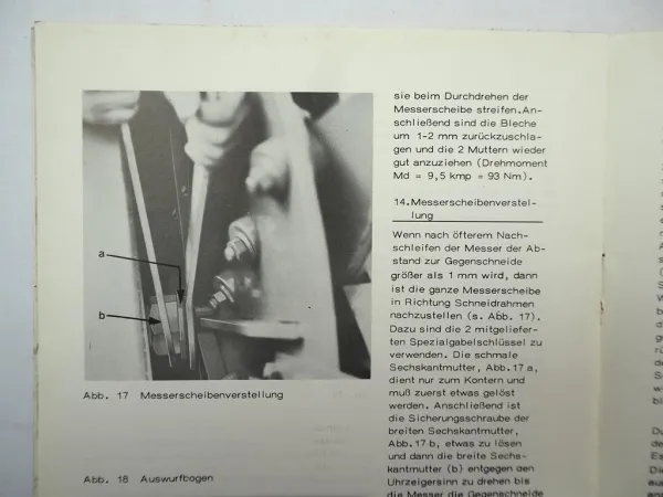 Mengele SH30H Feldhäcksler Betriebsanleitung Ersatzteilliste 1978