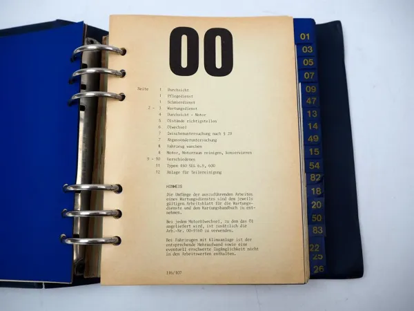 Mercedes Benz 107 SL SLC Roadster Coupe 116 S SE SEL Arbeitswertbuch Reparaturen