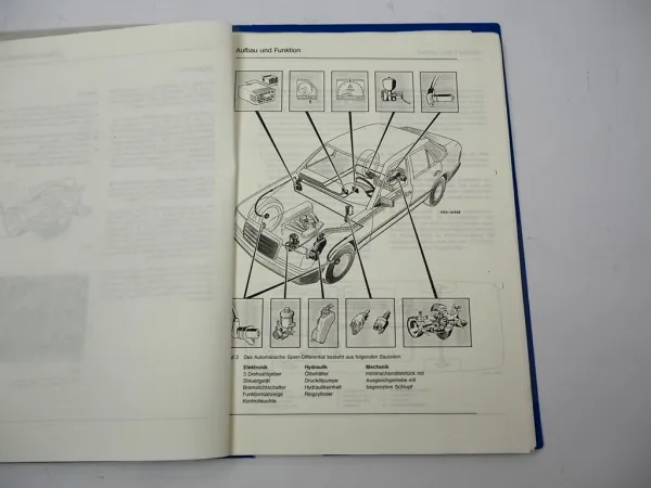 Mercedes Benz 124 126 201 190E Automatisches Sperr-Differential ASD Werkstatthandbuch