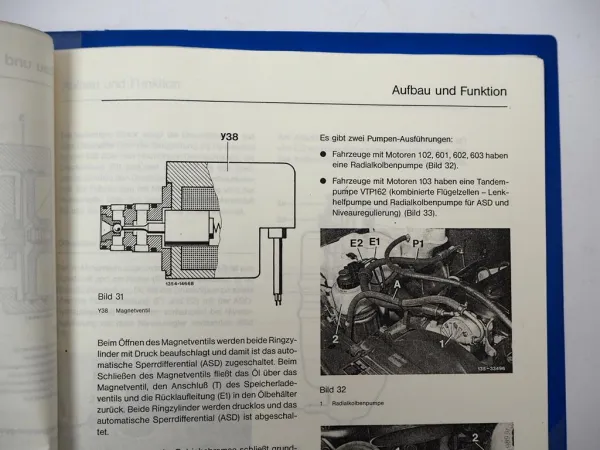 Mercedes Benz 124 126 201 190E Automatisches Sperr-Differential ASD Werkstatthandbuch