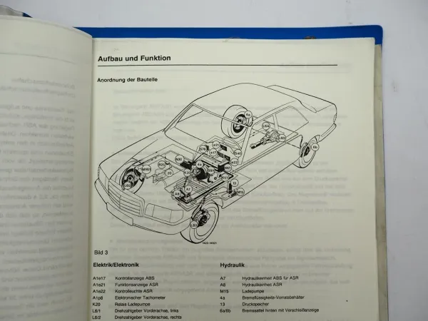 Mercedes Benz 126 V8 Motor Werkstatthandbuch ASR 1 Antriebsschlupfregelung
