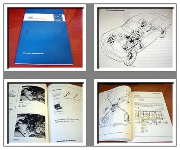 Mercedes Benz 126 V8 Motor Werkstatthandbuch ASR 1 Antriebsschlupfregelung 1987