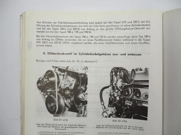 Mercedes Benz 180 190 bis 220 SE Werkstatthandbuch W120 W121 W180 W105 W128