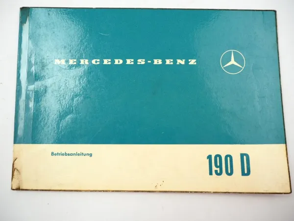 Mercedes Benz 190D Dc W110 OM 621 Betriebsanleitung Bedienungsanleitung 1963