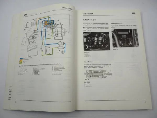 Mercedes Benz 190E 230E KE Einspritzung Zündung Motor 102 Werkstatthandbuch 1986