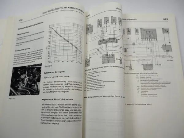 Mercedes Benz 190E 230E KE Einspritzung Zündung Motor 102 Werkstatthandbuch 1986