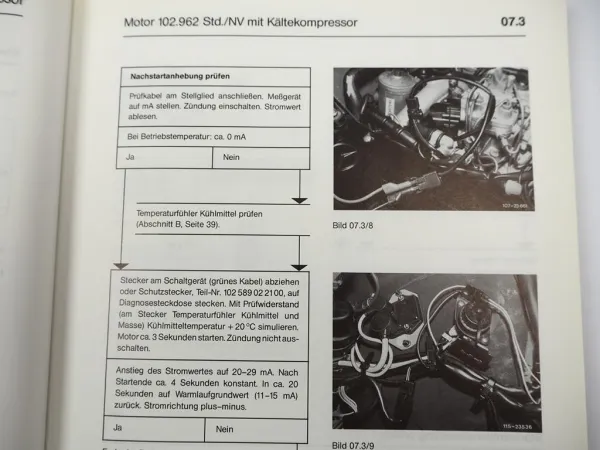 Mercedes Benz 190E 230E KE Einspritzung Zündung Motor 102 Werkstatthandbuch 1986