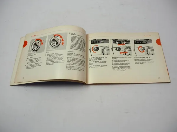 Mercedes Benz 200D 220D 240D 300D W123D Betriebsanleitung Bedienungsanleitung