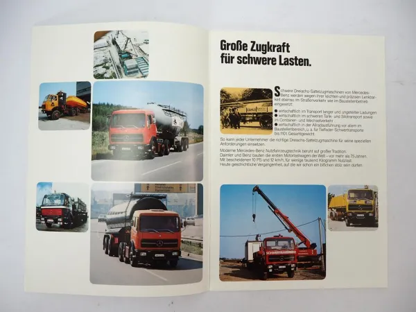 Mercedes Benz 2026 2032 2226 2232 2626 2632 S Sattelzug Prospekt Datenblätter