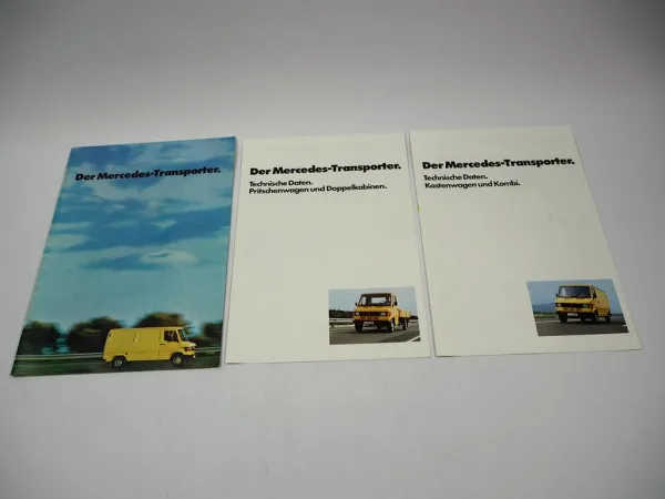 Mercedes Benz 207 607 D 208 308 Transporter Pritsche Kasten Kombi Prospekt 04/77