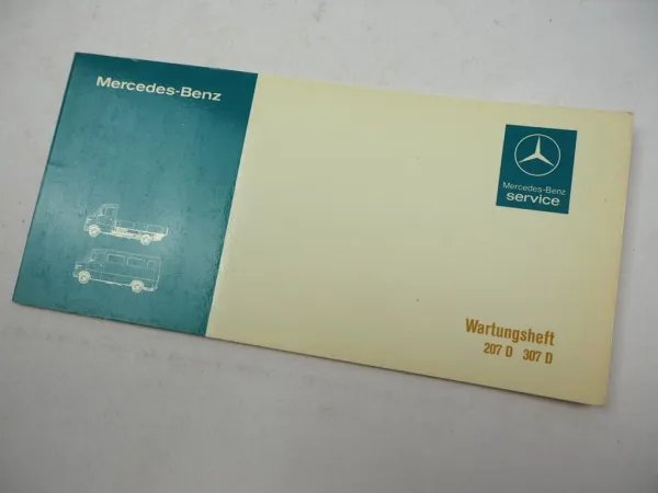 Mercedes Benz 207D 307D Transporter T1 Wartungsheft blanko 1978 6025840095
