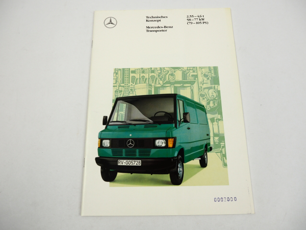 Mercedes Benz 208 410 D Bremer Transporter T1 79 bis 105 PS Prospekt 1989