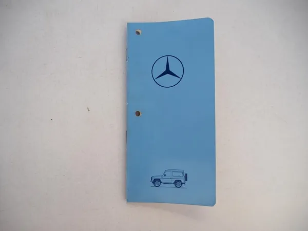 Mercedes Benz 240GD 300GD 230G 280GE Geländewagen Technische Daten 3.1981