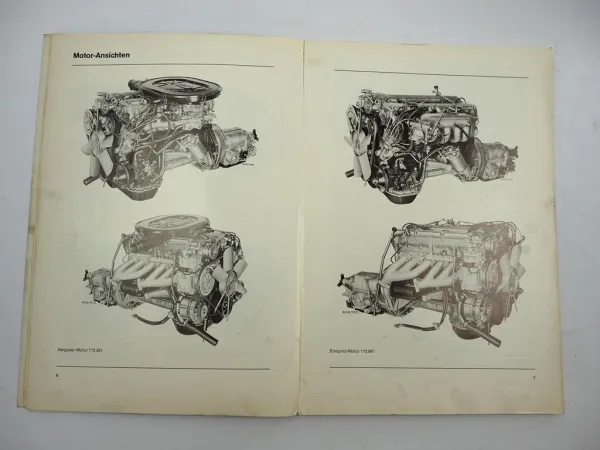 Mercedes Benz 280 E / C / CE Motor M110 Kundendienst Werkstatthandbuch W114 W115