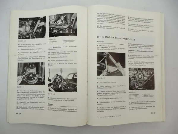 Mercedes Benz 280 S/8 SE/8 SEL/8 SL/8 300 SEL/8 SEL/9 Werkstatthandbuch ab 1968