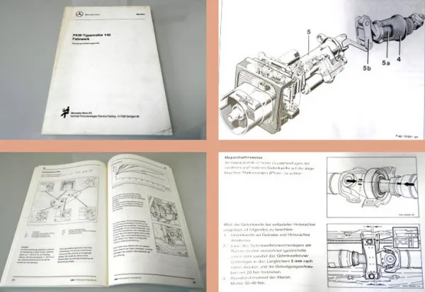 Mercedes Benz 300 - 600 SE/SEL Typ 140 Einführung Schulung Fahrwerk 1991