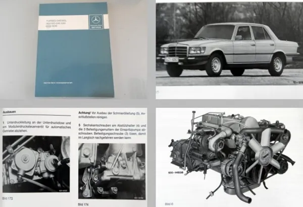 Mercedes Benz 300SD Turbo Diesel 116.120 USA Werkstatthandbuch 1978