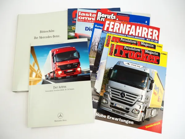 Mercedes Benz Actros 1846 LS LKW Prospekt Fernfahrer Trucker Magazin