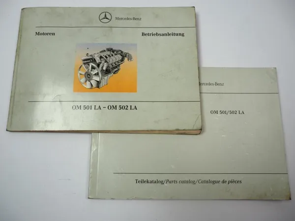 Mercedes Benz Actros OM 501 502 LA Motor Betriebsanleitung 1998 Bildkatalog 1999