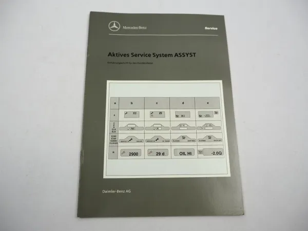 Mercedes Benz Aktives Service System ASSYST Einführungsschrift Service 1997