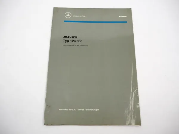 Mercedes Benz AMG 124.066 E320 Cabriolet Einführungsschrift Schulung 1993
