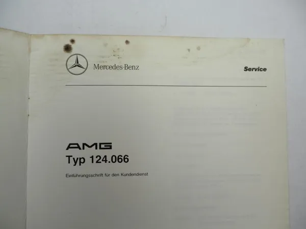 Mercedes Benz AMG 124.066 E320 Cabriolet Einführungsschrift Schulung 1993