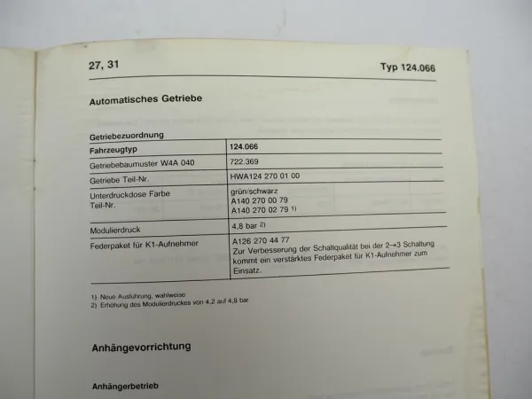 Mercedes Benz AMG 124.066 E320 Cabriolet Einführungsschrift Schulung 1993