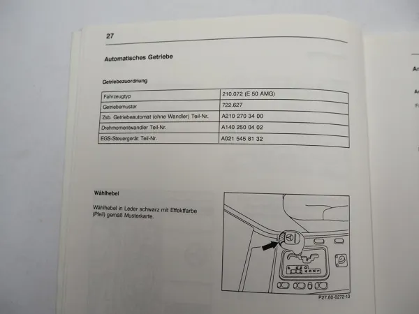 Mercedes Benz AMG E50 210.072 Einführungsschrift Schulungshandbuch 1996