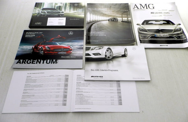 Mercedes Benz AMG Posten 3 Prospekte 2 Magazine 1 Preisliste 2005 - 2010