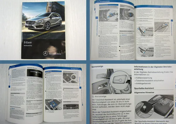 Mercedes Benz B-Klasse W246 Bedienung Betriebsanleitung Wartung 2014 Pflege