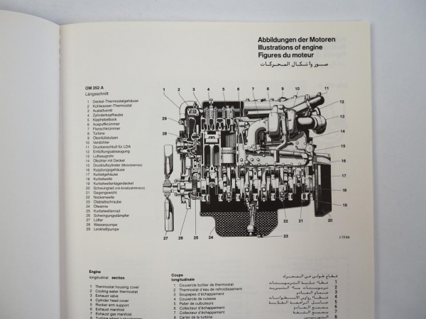 Mercedes Benz Baureihe 300 400/420 Industriemotoren Betriebsanleitung 1984