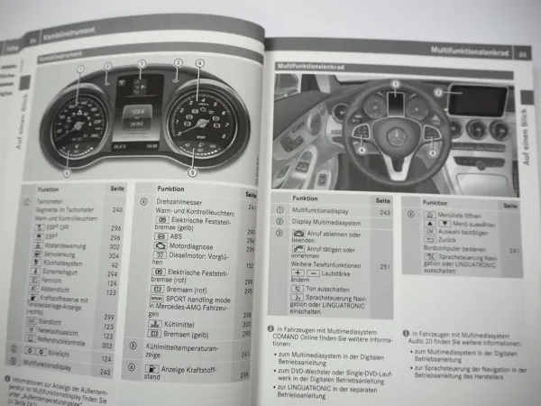 Mercedes Benz C-Klasse Coupe C205 Betriebsanleitung 2015 Bordbuch Deutsch