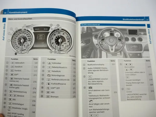 Mercedes Benz CLA C117 Betriebsanleitung 2013 Bedienung Bordbuch Deutsch