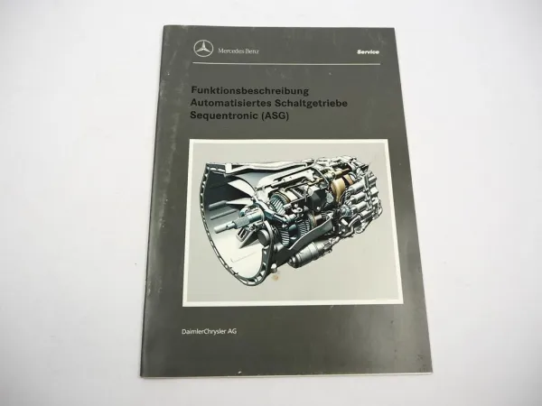Mercedes Benz CLK-Klasse W208 Getriebe716 ASG Einführungsschrift Service 2000