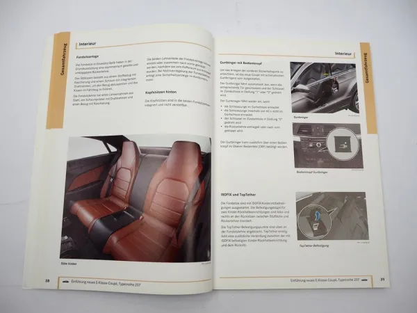Mercedes Benz E-Klasse W207 E 350 500 550 Coupe Einführungsschrift 2009