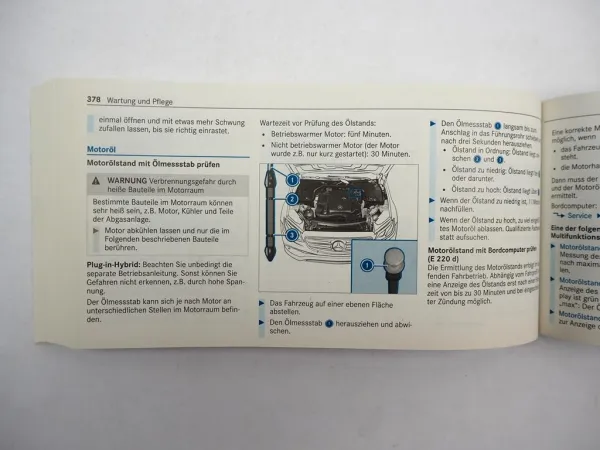Mercedes Benz E-Klasse Limousine W213 Betriebsanleitung Bedienung 2016 Bordmappe