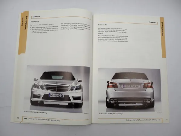 Mercedes Benz E63 AMG W212 Einführungsschrift Produktinformation 2009