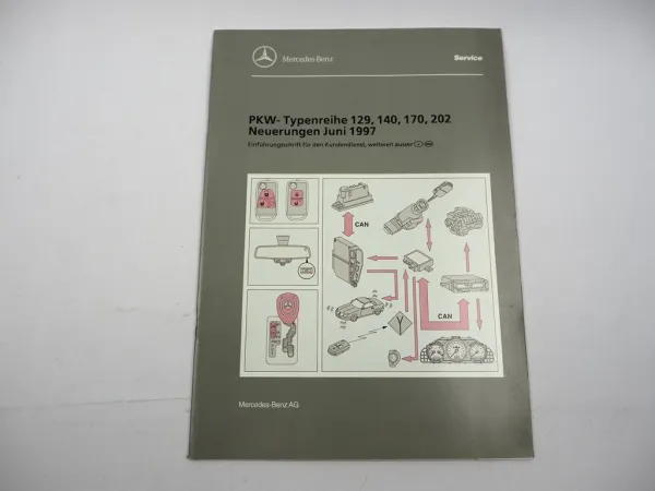 Mercedes-Benz Einführungsschrift Neuerungen 06/1997 R129 W140 R170 W202 Original