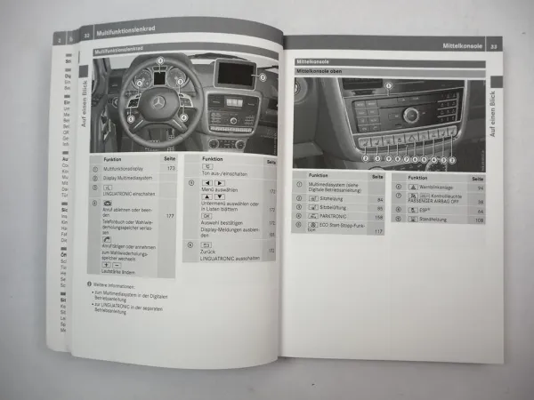 Mercedes Benz G-Klasse 463 G500 350d AMG G63 65 Betriebsanleitung Bedienung 2016