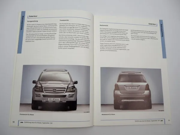 Mercedes Benz GL-Klasse Typ 164 Einführungsschrift für den Service & Poster 2006