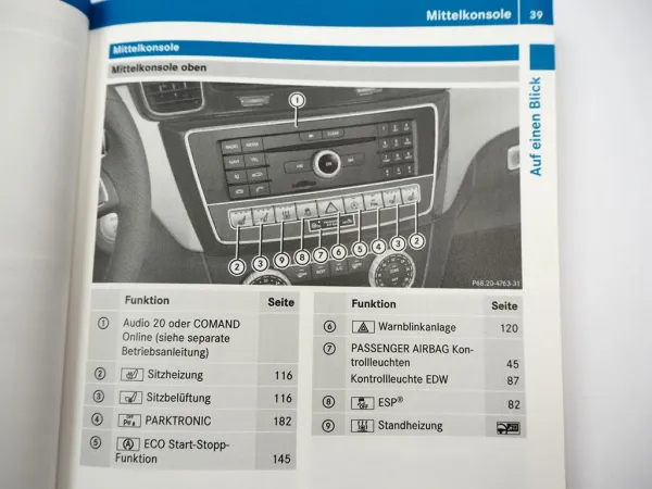 Mercedes Benz GLE Coupe C292 Betriebsanleitung Bordbuch 2015 deutsch