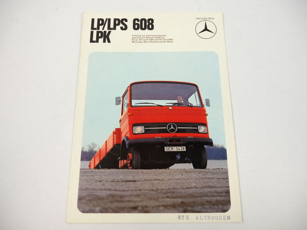 Mercedes Benz LKW LP LPS LPK 608 OM314 85PS 4 Zylinder Prospekt