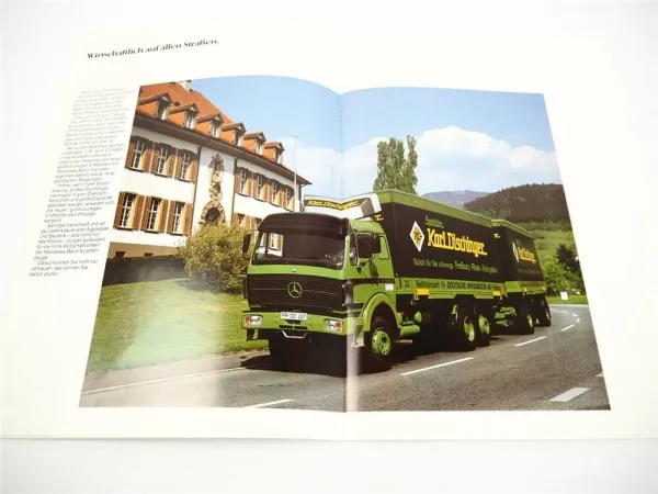 Mercedes Benz LKW Pritschenwagen 22t bis 26t 280PS bis 375PS Prospekt 1984