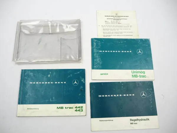 Mercedes Benz MB-trac 442 443 1100 1300 1500 Betriebsanleitung Wartung 1982